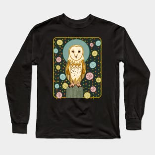 MID CENTURY GOTHIC Barn Owl Long Sleeve T-Shirt